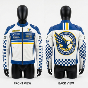 Fabricante de Chaquetas de Cuero Personalizadas para Carreras, Chaqueta de Motociclista Bordada con Gráficos, Ropa Deportiva Urbana para Hombre, Estilo Moto 2026 - Product Image 5