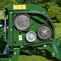 Aérateur profond monté sur tracteur avec une profondeur de travail de 275 mm pour les terrains de golf et les gazonnages sportifs - Prix de dépôt
