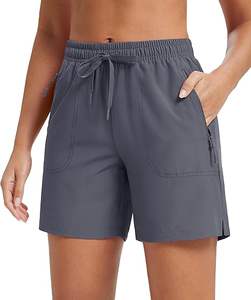 Women's 5 Hiking Shorts UPF 50+ Breathable Quick Dry Lightweight Athletic Running Golf Summer Casual <b>Drawstring</b> Ruffles Pockets - Product Image 2
