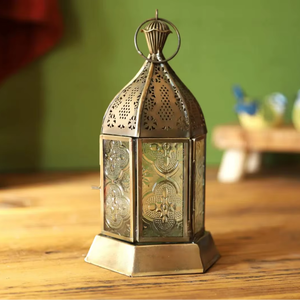 Applique murale marocaine vintage en laiton à motif arabe, éclairage décoratif Eid Mubarak, applique murale islamique faite à la main - Product Image 1