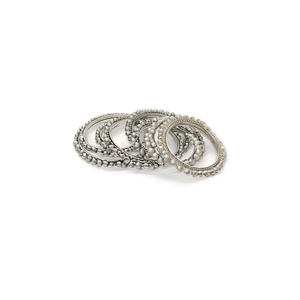 Fashion Silver Ball Studded Bangles Set of 2 - Product Image 3