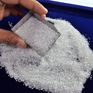 Synthetic Lab Grown Brilliant Cut Diamonds Melee 1.35mm 1.39mm DEF VVS VS Clarity High Quality Certified R&K GEMS HK8 Model - Product Image 1