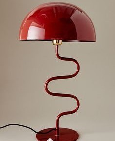 Burgundy Twisted <b>Lamp</b> Scandinavian Creative <b>Table</b> <b>Lamp</b> Bedroom Living Room <b>Study</b> Ambiance Mushroom <b>Table</b> <b>Lamps</b> - Product Image 6
