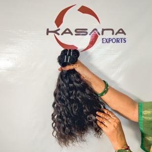 Paquete indio 100% cutícula alineada Color natural crudo mujeres procesamiento ninguna máquina doble trama onda profunda extensión de cabello humano - Product Image 4