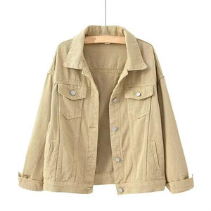 OEM <b>Denim</b> <b>Jackets</b> Casual Jean Outwear Fall <b>Jacket</b> <b>Denim</b> Button up Coat Oversized <b>Denim</b> <b>Jacket</b> for unisex - Product Image 3