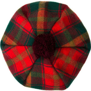 Chapeau Tam O Shanter en laine mélangée à bande élastique souple pour les Jeux des Highlands, motif feuille d'érable et tartan, casquette traditionnelle - Product Image 3