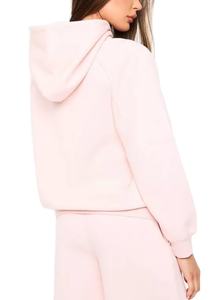 Venta al por mayor de prendas de primera calidad 100% algodón peso pesado de lana Sudadera con capucha de las mujeres de gran tamaño por encargo liso multicolor opciones de Bangladesh - Product Image 5