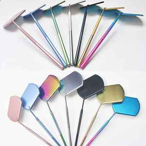 Miroir cosmétique personnalisé avec poignée, miroir d'inspection pour extensions de cils avec grande poignée facile à saisir, échantillons gratuits - Product Image 1