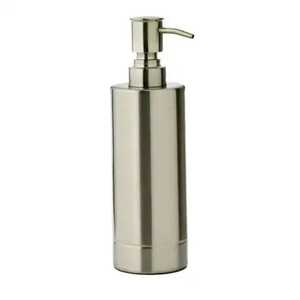 Luxury Rose Gold Stainless Steel Soap Dispenser Modern Cylindrical Liquid Hand Soap Pump Bottle for Bathroom Kitchen <b>Vanity</b> - Product Image 2