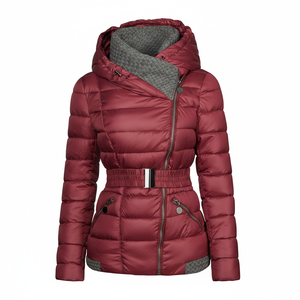 <b>Women</b> Puffer <b>Jacket</b> Hooded Waterproof Windproof Breathable Custom OEM Wholesale - Product Image 1