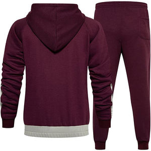 Ensemble de survêtement personnalisé pour homme, 2 pièces, sweat-shirt à capuche zippé, pantalon de jogging, vêtements de sport décontractés, tenue de sport pour homme - Product Image 3