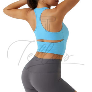 Camisetas de Tirantes Personalizadas de Alta Calidad para Mujer, Estilo Casual, para Verano, Yoga, Cuello Redondo, Bordado, 100% Algodón - Product Image 2