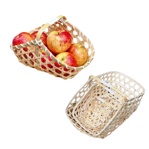 Panier-cadeau artisanal en paille de bambou, emballage écologique fait main, artisanat vietnamien - Product Image 1