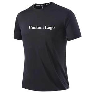 T-shirt de sport pour homme en gros, 100 % coton tricoté, respirant, séchage rapide, vêtements de fitness pour la gym - Product Image 3