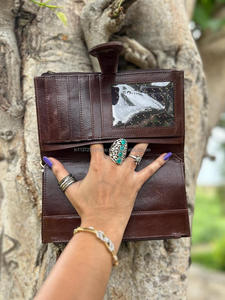Nuevo monedero de piel de vaca Real a la moda, cartera hecha a mano de cuero plegable delgado con estilo Vintage y lindo, bolso de mano de piel Real para mujer - Product Image 6