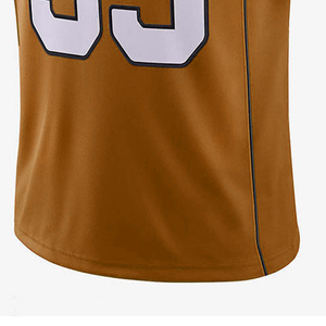 Maillot de football américain à col en V et manches courtes, couleur personnalisée, respirant, antibactérien, 100% polyester - Product Image 6