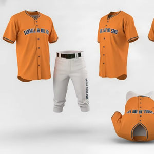 Ensemble de maillots de baseball personnalisés pour équipes, hommes et femmes, respirant, léger, vêtements de sport, fournisseur en gros, OEM - Product Image 3