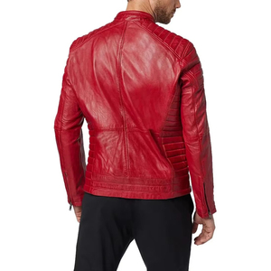 Best Selling Windproof Motorbike Leather <b>Jackets</b> Custom Logo Bomber Style <b>Biker</b> <b>Jackets</b> For Adults Summer Winter Made Pakistan - Product Image 2