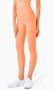 กางเกงออกกำลังกายโยคะแบบกำหนดเองกางเกงเลคกิ้งออกกำลังกาย3/4มีสายคาดเอวมีกระเป๋าและผ้าสแปนเด็กซ์พิมพ์ลาย - Product Image 5