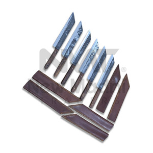 Cuchillo de Supervivencia Damasco, Espada para Exteriores, Cuchillo Damasco con Funda de Cuero, Cuchillos OEM Personalizables en Venta - Product Image 4