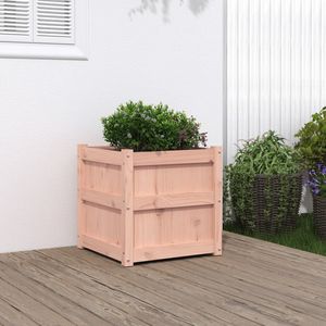 Maceta Cuadrada de Madera de Abeto Douglas Sólido de 19.7 Pulgadas, Macetas y Jardineras de Madera Natural - Product Image 1