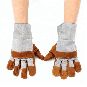 Gants de sécurité en cuir légers de bonne qualité pour le travail industriel et la construction, gants de sécurité pour les travaux mécaniques en polyester - Product Image 4