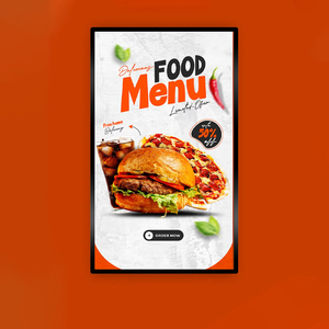 Letrero Luminoso LED de Tamaño Personalizado, MOQ Bajo, Marco de Aluminio Ultra Delgado, Retroiluminado, para Tienda, Restaurante, Cafetería - Product Image 5