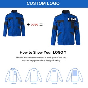 Ensemble de vêtements de travail personnalisés avec logo pour la construction, uniformes de sécurité, blouses de travail, veste et pantalon, Pakistan - Product Image 4