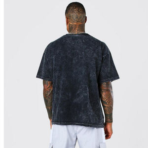 Camisetas de Hombre con Lavado Ácido, 100% Algodón, Tejido Transpirable, Suave y Cómodo, Ligeras, para Uso Diario en Verano, en Oferta - Product Image 5