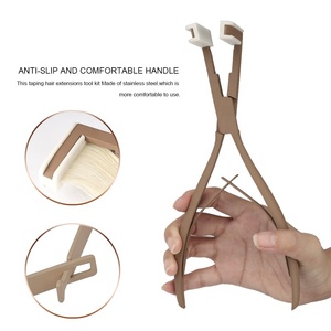 Best Quality Half Gold Hair Extension <b>Pliers</b> <b>Set</b> Hot Selling Hair Extension Tools Kits - Product Image 2