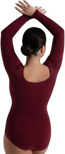 Maillot de Ballet para Niñas, de Terciopelo, Manga Larga, Azul Marino, para Entrenamiento de Danza y Gimnasia, con Cintura Elástica - Product Image 4