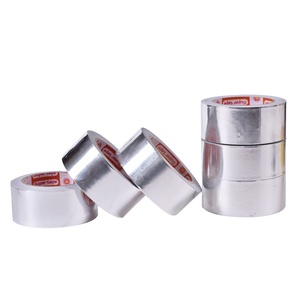 Cinta de aluminio Premium con adhesivo de fusión en caliente activado por agua Aplicación de construcción de resistencia al calor diversa - Product Image 1