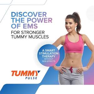 Masajeador Corporal Tummy Pulse, Máquina TENS para Reducción de Grasa Abdominal, Control de Tiempo, Recargable por USB, Masaje Eléctrico, Fisioterapia - Product Image 3