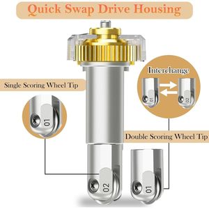 Set Combinato di Accessori per Artigianato: Punte per Ruote di Incisione Singole e Doppie Compatibili con Macchine Maker per Utensili a Ruota di Incisione - Product Image 2