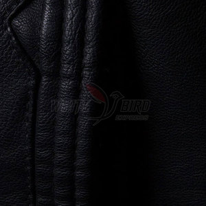 Veste en cuir d'hiver sur mesure, couleur unie, veste en cuir pour homme, streetwear, veste en cuir pour homme - Product Image 4