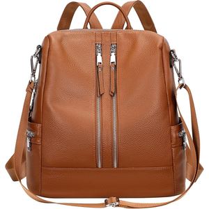 High End Convertible Genuine Buffalo Leather Backpack For Women Casual <b>Office</b> Travel Fashion Bag - Product Image 4