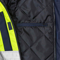 Vestes de sécurité de travail vertes haute visibilité, imperméables, réfléchissantes avec bande lumineuse, veste softshell d'hiver pour hommes