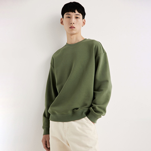 High Quality Custom Logo Men's Casual Fleece Sweatshirt Regular Fit Pullover Hoodies O-Neck Solid Woven 100% Cotton <b>Waterproof</b> - Product Image 4