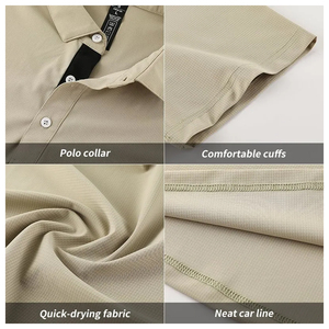 เสื้อโปโล OEM สปอร์ตสมรรถนะสูง ปักโลโก้ได้ตามต้องการ ผ้ากันยับ แห้งเร็ว ระบายอากาศดี แขนสั้น ชุดออกกำลังกาย ชุดฟิตเนส - Product Image 5