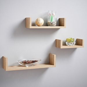 Solid Wood Wall <b>Shelves</b> For Home Decoration Floating Storage Display Books Plants Frames And Accessories - Product Image 5