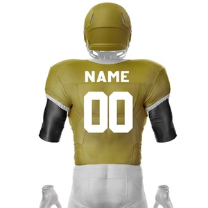 Ensemble de maillots de football américain respirants et personnalisés, uniforme de football sublimé, pantalon de sport anti-humidité, vêtements de sport robustes pour équipe - Product Image 5