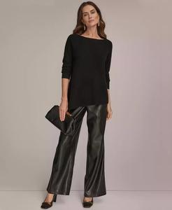 Maglione Poncho in Cashmere con orlo asimmetrico da Donna | Donna Karan New York - Product Image 6