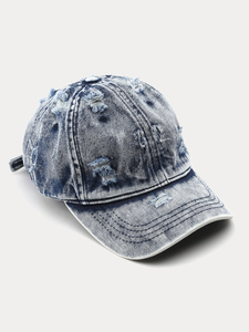 Gorra Oversize Desgastada Estilo Streetwear Lavada Unisex de Perfil Bajo Proveedor OEM Gorra de Béisbol Desgastada para Skater - Product Image 5