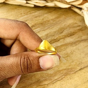 Unique Design Minimalist Peak <b>Ring</b> Boho Brass <b>Rings</b> For Women 18k Gold Plated Geometric Mountain Band <b>RIng</b> For Wholesale/OEM/ODM - Product Image 3