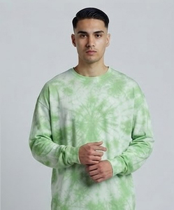 T-shirt à manches longues pour homme, effet délavé, vintage, coupe ample, col rond, en coton, style streetwear décontracté - Product Image 5