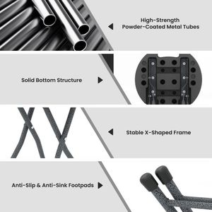 Sedia Pieghevole per Adulti con Maniglia Integrata, Comoda e Pratica - Product Image 6