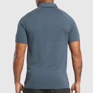 Camiseta Polo de Manga Corta de Punto para Hombre, Color Sólido, Transpirable, Informal, para Golf, Verde, Fabricante de Camisetas Polo de Golf Personalizadas - Product Image 4