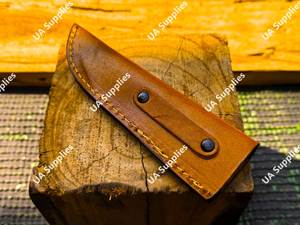 Étui à couteau artisanal en cuir pleine fleur, sur mesure, OEM, léger, universel, durable, pour le camping et la chasse - Product Image 6