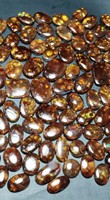 Cabochon d'agate de feu mexicaine en gros – Pierre précieuse naturelle non montée avec effet de feu vif pour bagues et pendentifs – Qualité supérieure mexicaine