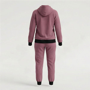 High Demanded Product Women Casual Zipper Tracksuits Sets Comfortable & Heavyweight Women Solid Color Two Piece <b>Zip</b> <b>Up</b> Tracksuit - Product Image 2